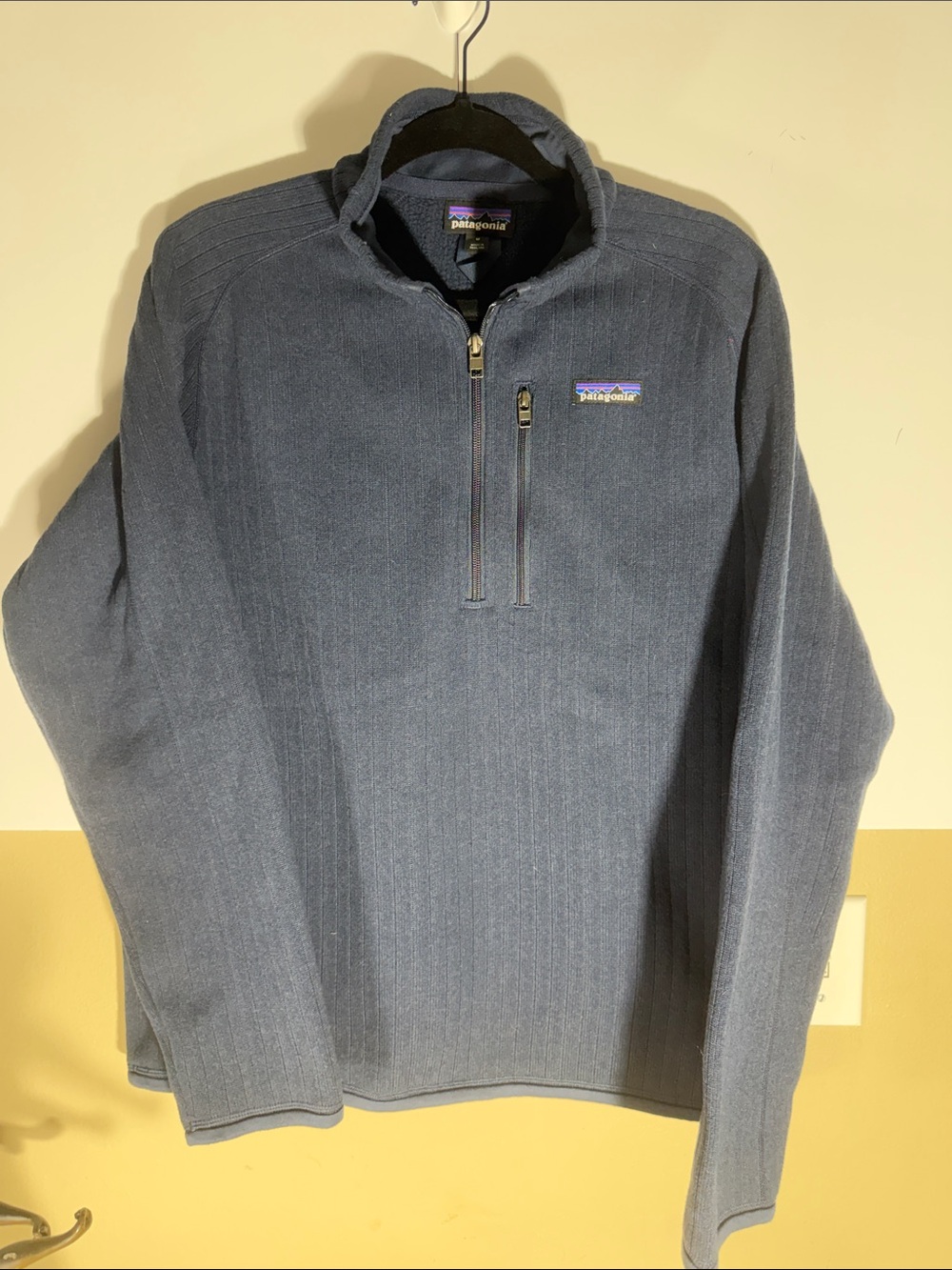 Patagonia Men’s Half-Zip Sweater in Steel Blue